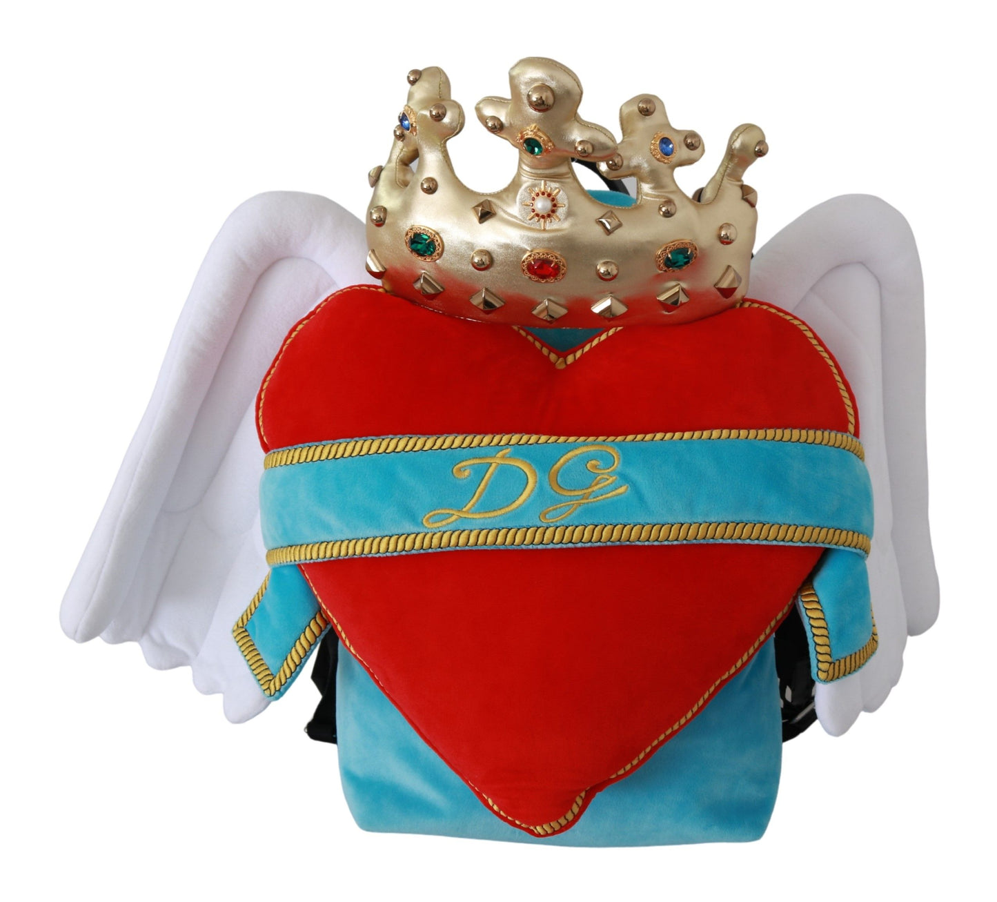 Dolce &amp; Gabbana Jeweled Heart Wings Backpack