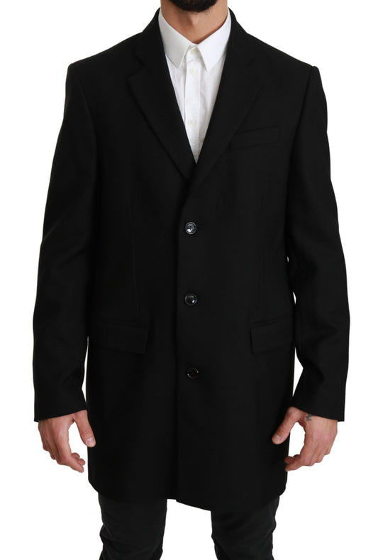 Dolce &amp; Gabbana Elegant Black Wool Formal Blazer