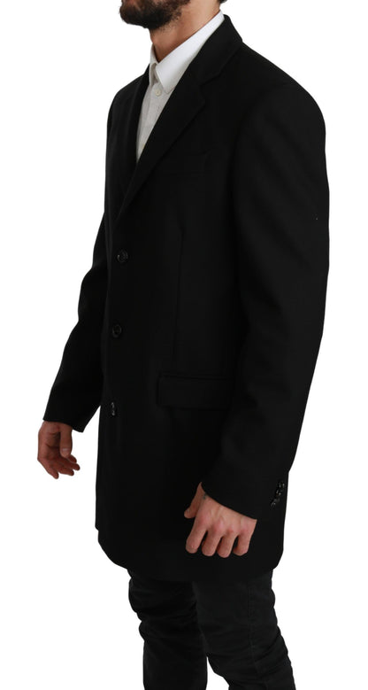 Dolce &amp; Gabbana Elegant Black Wool Formal Blazer