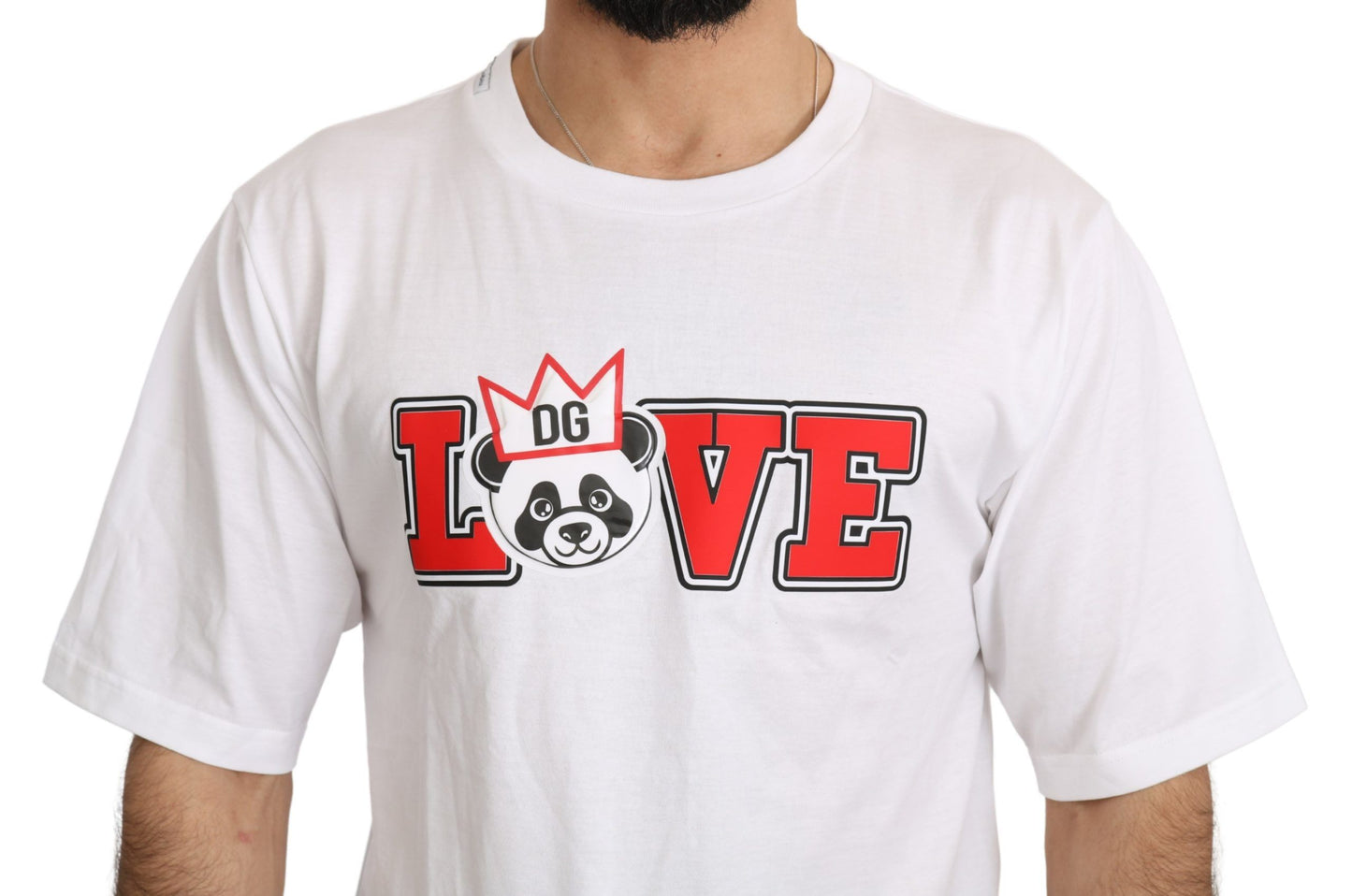 Dolce &amp; Gabbana Panda Love Slim Fit Crewneck Tee