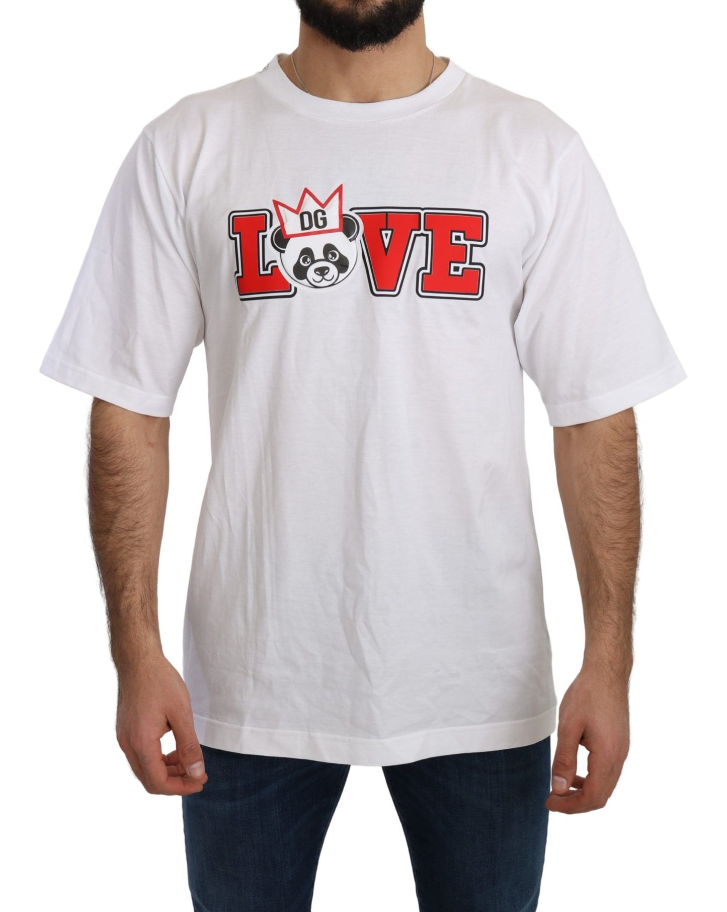 Dolce &amp; Gabbana Panda Love Slim Fit Crewneck Tee