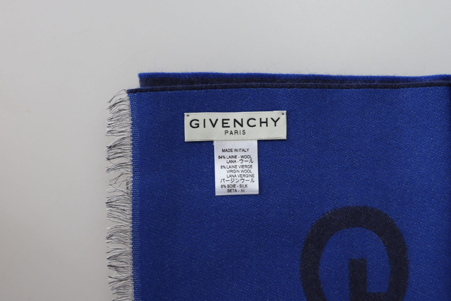 Givenchy Elegant Unisex Wool Silk Blend Scarf