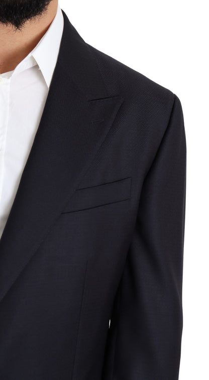 Dolce & Gabbana Elegant Black Virgin Wool Men's Blazer