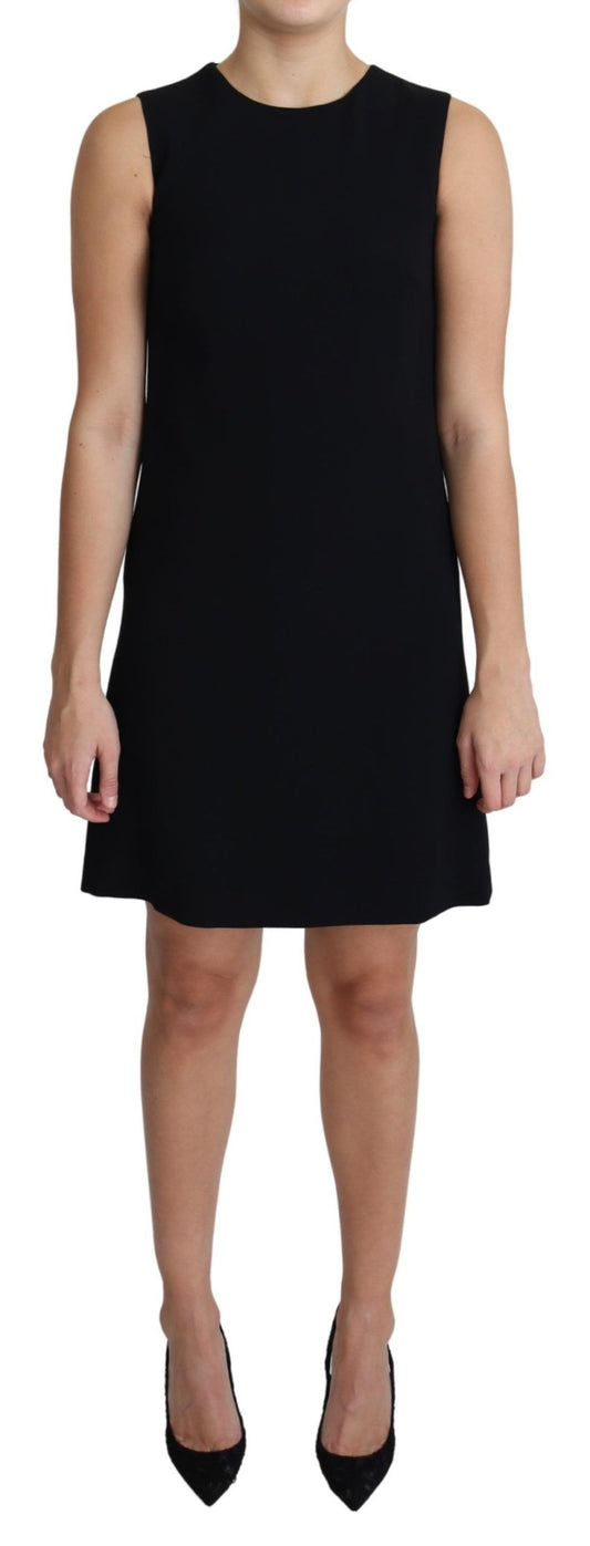 Dolce &amp; Gabbana Elegant Sleeveless Black A-Line Mini Dress