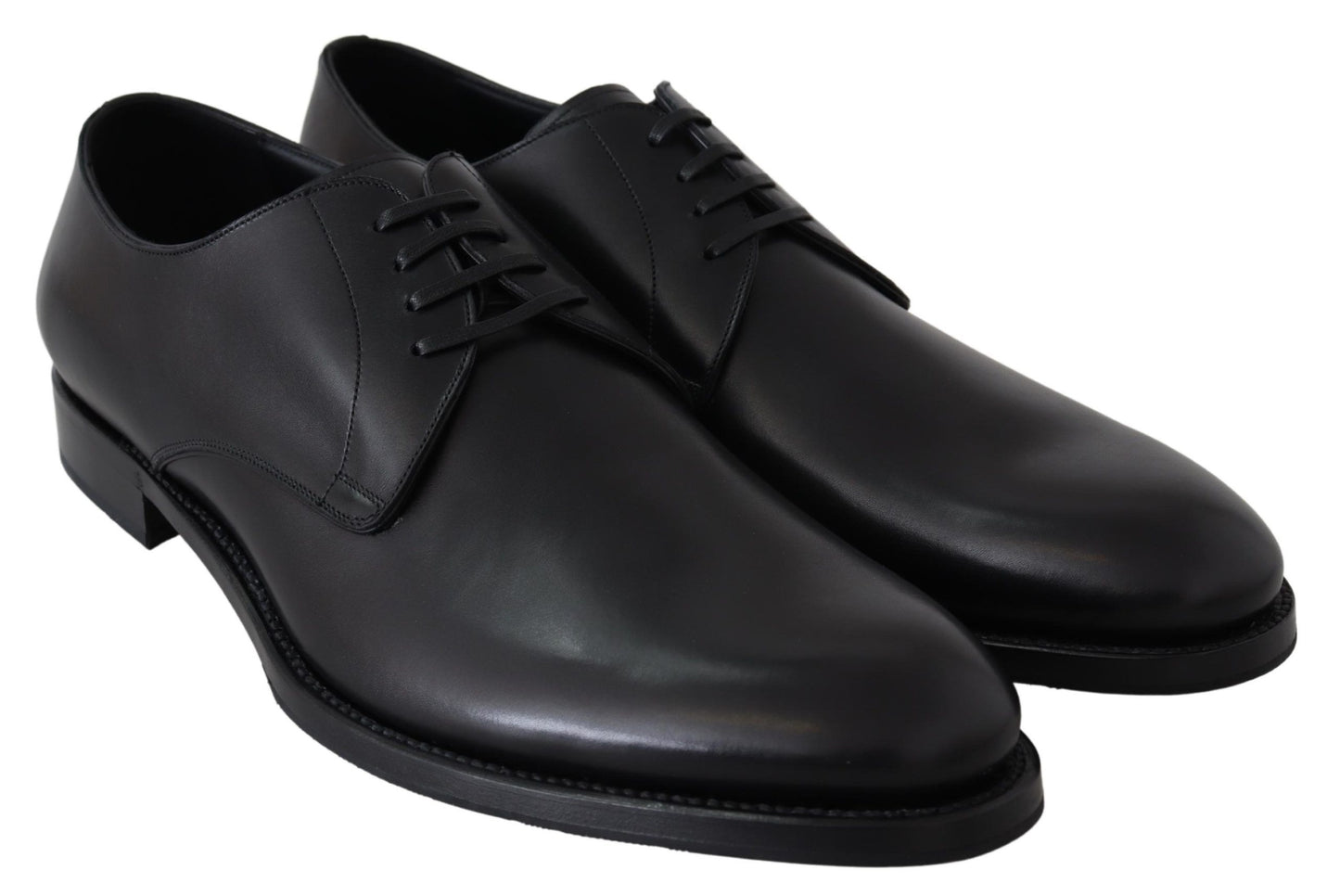 Dolce &amp; Gabbana Black Leather SARTORIA Hand Made Shoes