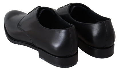 Dolce &amp; Gabbana Black Leather SARTORIA Hand Made Shoes