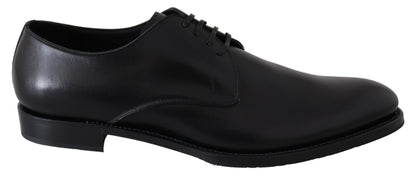 Dolce &amp; Gabbana Black Leather SARTORIA Hand Made Shoes