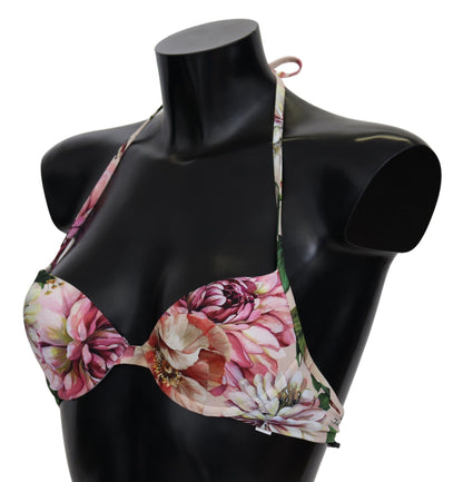 Dolce &amp; Gabbana Floral Elegance Elastic Bikini Top