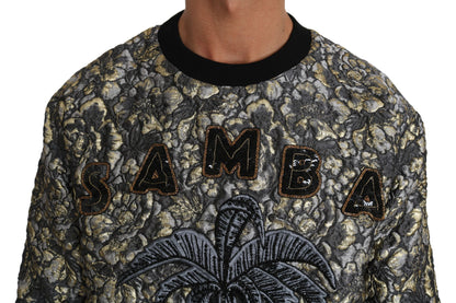 Dolce &amp; Gabbana Samba Jacquard Palm Crewneck Sweater