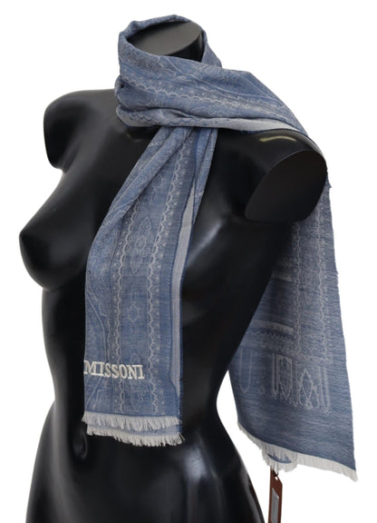 Missoni Elegant Cashmere Patterned Scarf