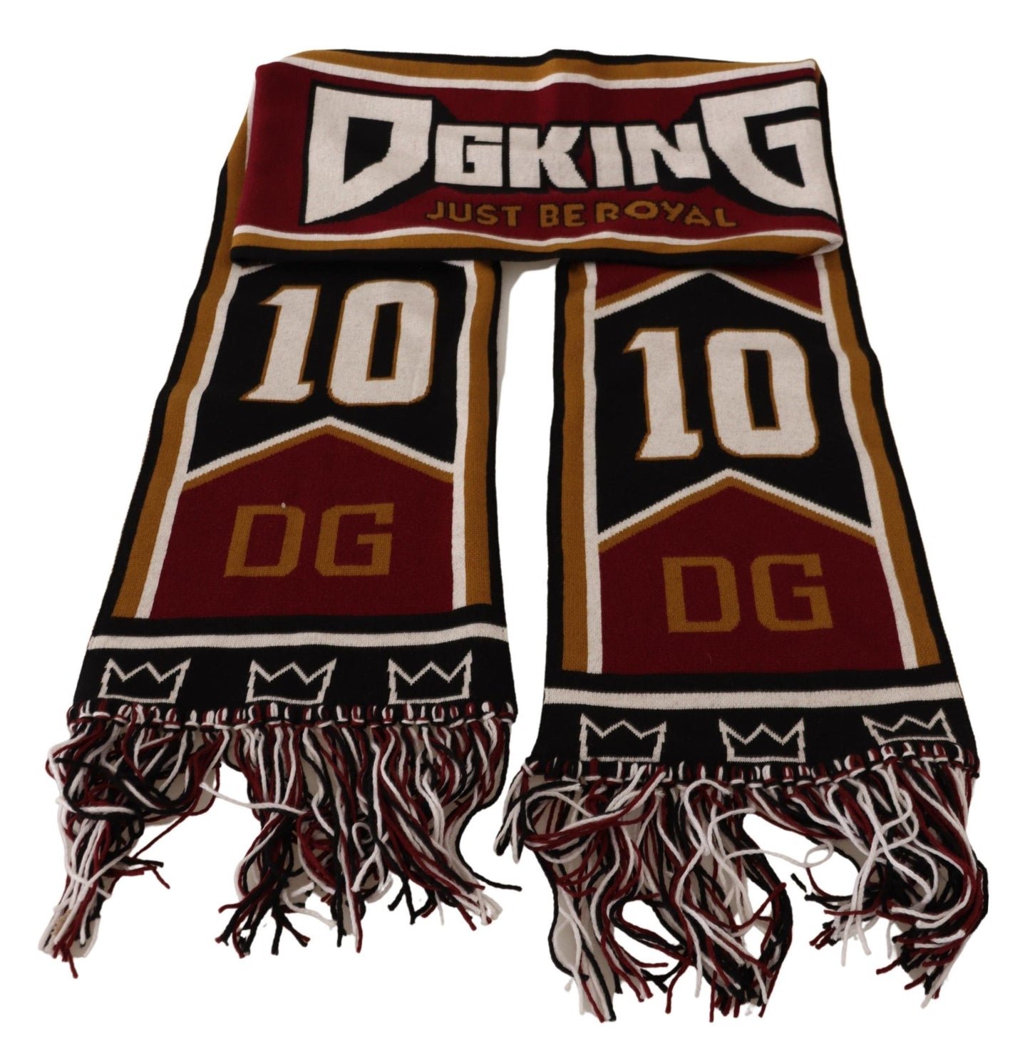 Dolce &amp; Gabbana Elegant DG King Wool &amp; Cashmere Scarf