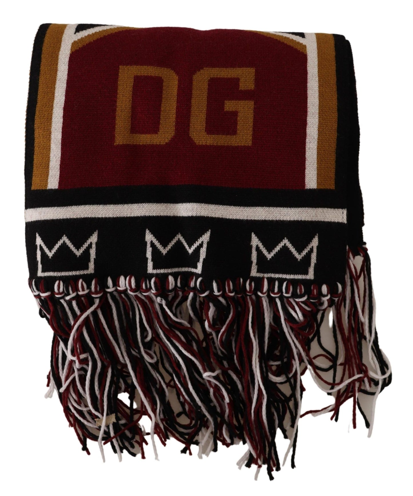 Dolce &amp; Gabbana Elegant DG King Wool &amp; Cashmere Scarf