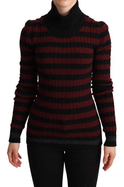 Dolce &amp; Gabbana Chic Striped Wool-Cashmere Sweater