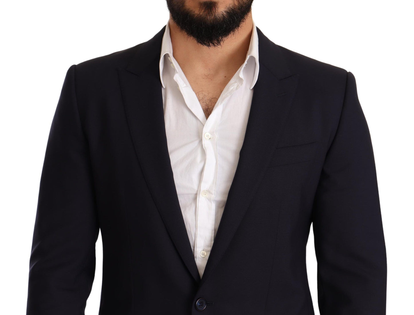 Dolce &amp; Gabbana Elegant Navy Martini Blazer by Renowned Tailors