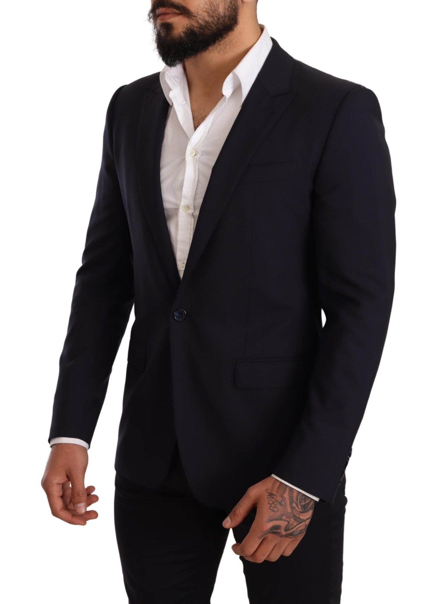 Dolce &amp; Gabbana Elegant Navy Martini Blazer by Renowned Tailors