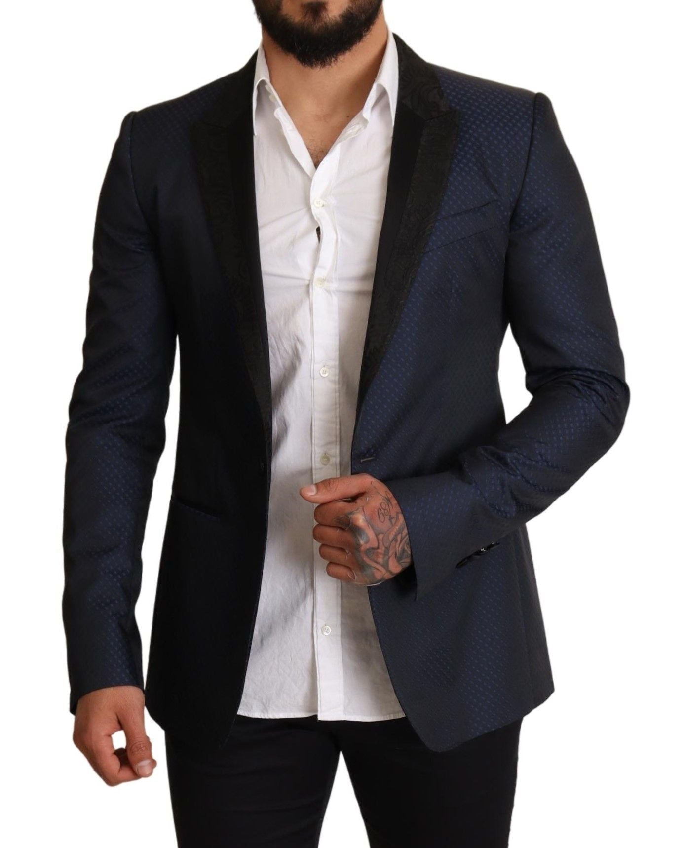 Dolce & Gabbana Elegant Blue Slim Fit Martini Blazer