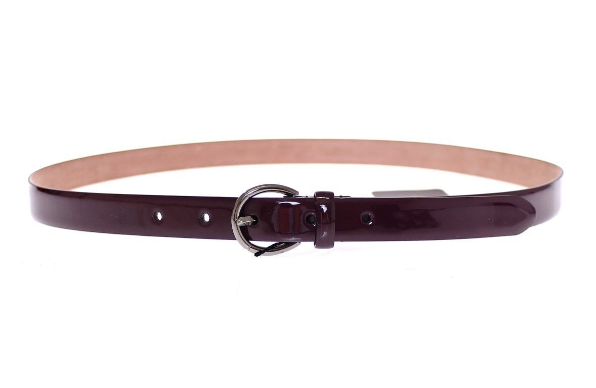 Dolce & Gabbana Elegant Purple Leather Belt - Italian Elegance