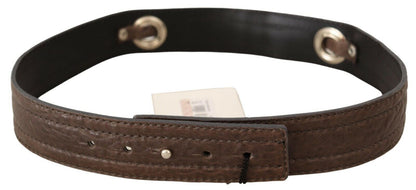 Costume National Elegant Brown Leather Fashion Belt