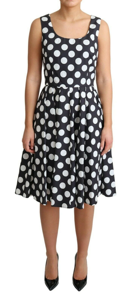 Dolce &amp; Gabbana Polka Dot Sleeveless A-Line Dress