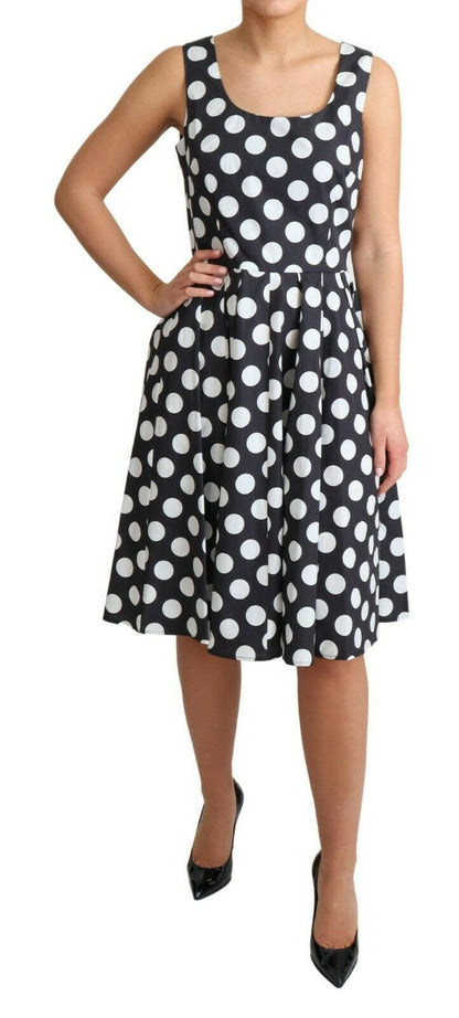 Dolce &amp; Gabbana Polka Dot Sleeveless A-Line Dress