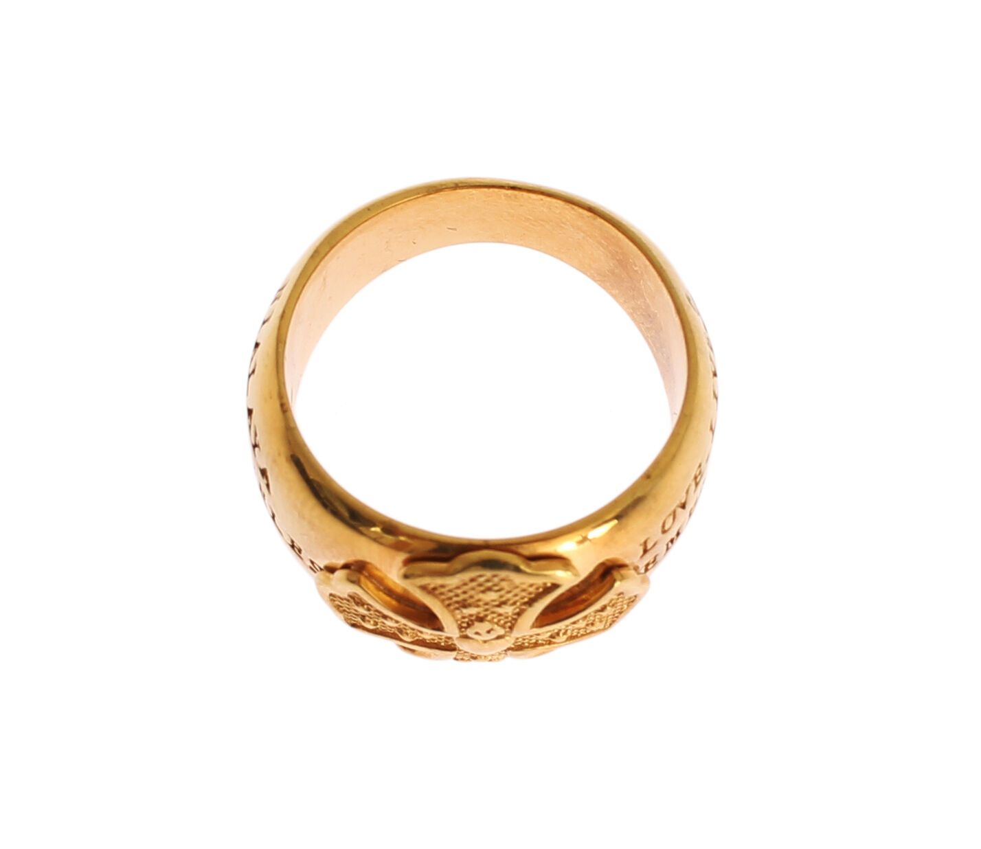 Nialaya Glamorous Gold-Plated Sterling Silver Ring