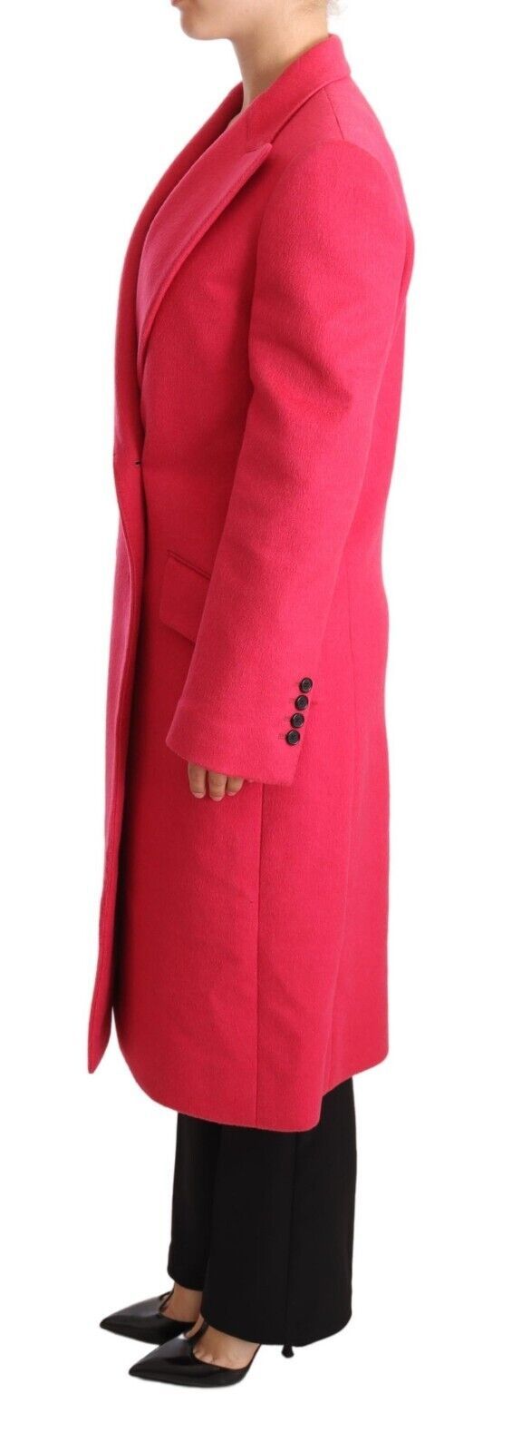 Dolce & Gabbana Elegant Pink Wool-Cashmere Coat