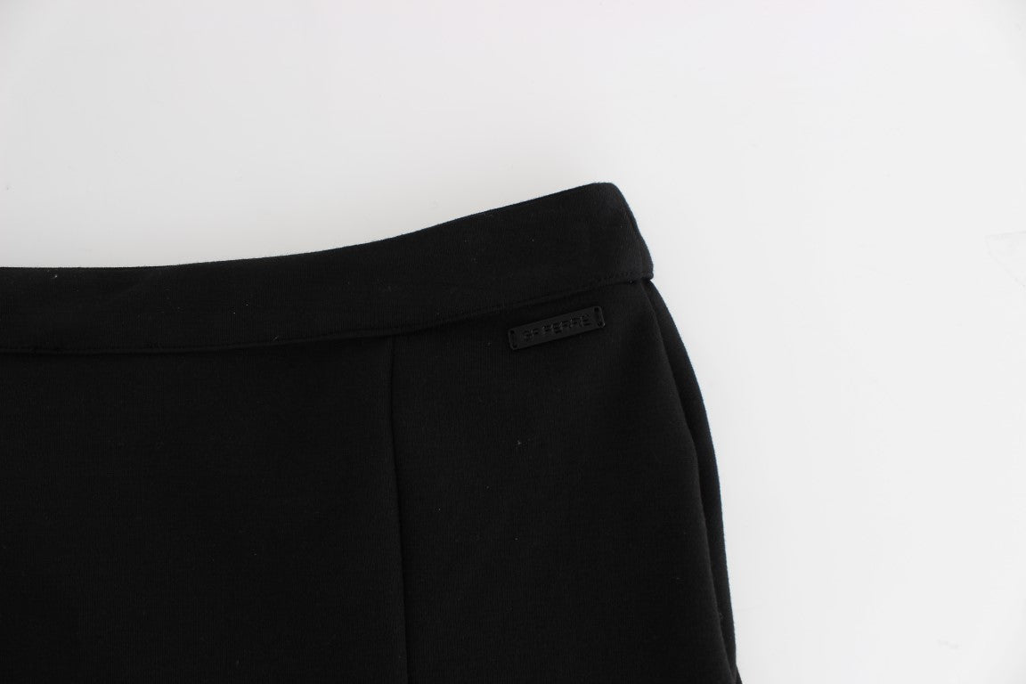 GF Ferre Chic Black Pencil Skirt Knee Length with Side Zip