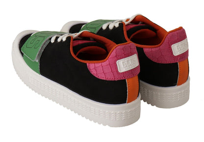 GCDS Stylish Multicolor Low Top Lace-Up Sneakers