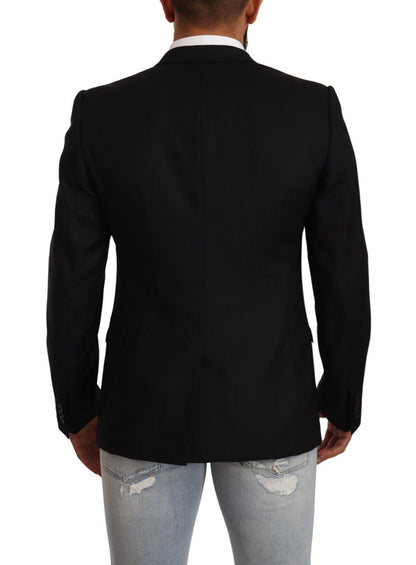 Dolce &amp; Gabbana Exclusive Black Virgin Wool Blazer