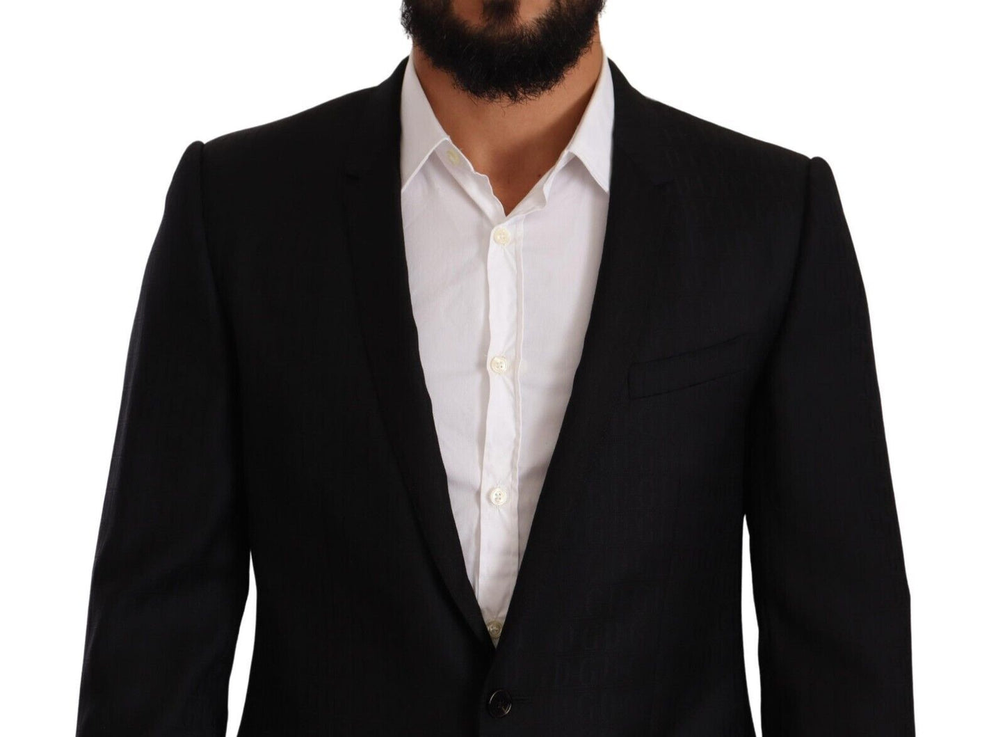 Dolce &amp; Gabbana Exclusive Black Virgin Wool Blazer