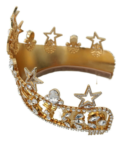 Dolce &amp; Gabbana Regal Crystal Diadem Gold Tiara