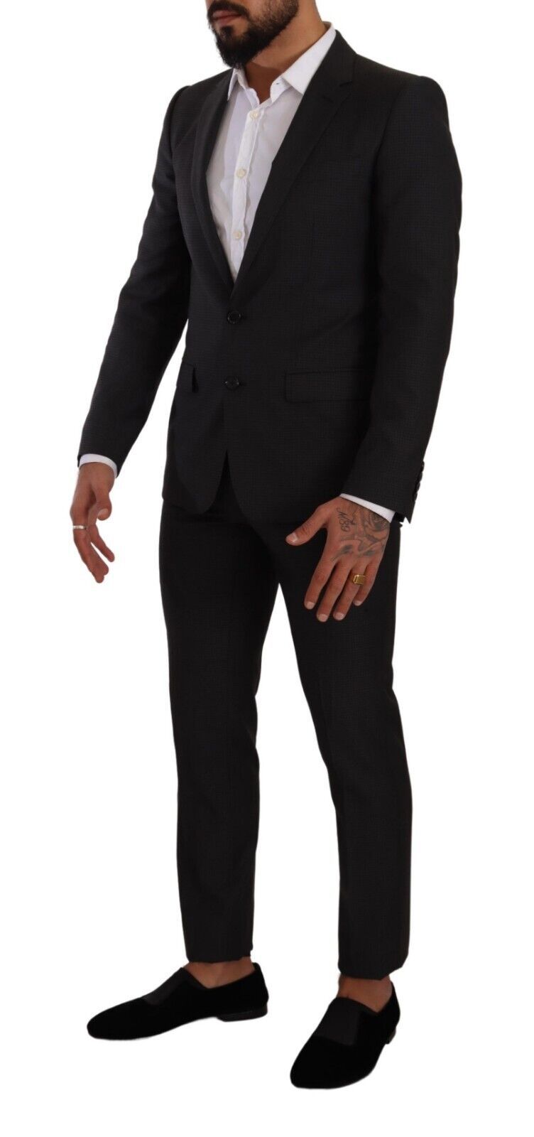 Dolce &amp; Gabbana Black MARTINI Single Breasted 2 Piece Suit