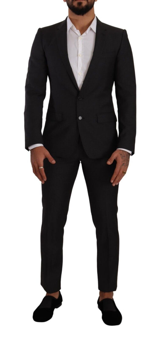 Dolce &amp; Gabbana Black MARTINI Single Breasted 2 Piece Suit