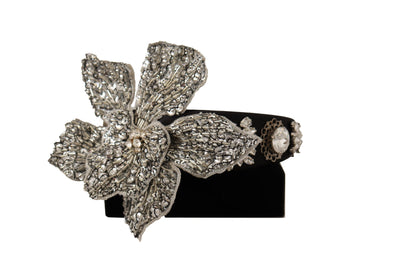 Dolce &amp; Gabbana Elegant Crystal Diadem Headband - Chic Black