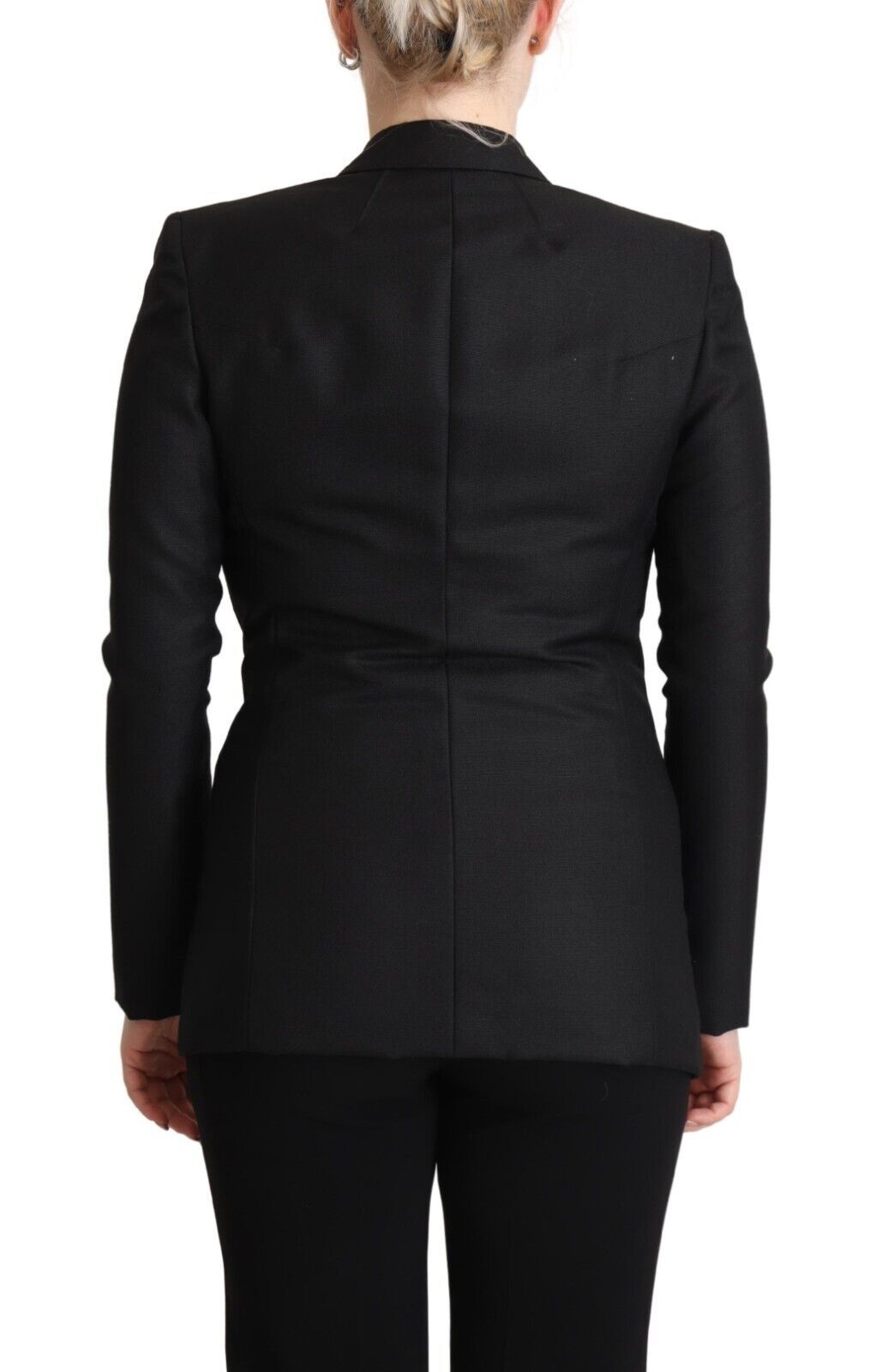 Costume National Elegant Black Double-Breasted Blazer