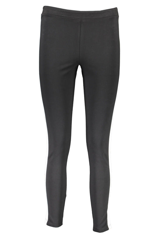 Calvin Klein Elegant Black Cotton Blend Leggings