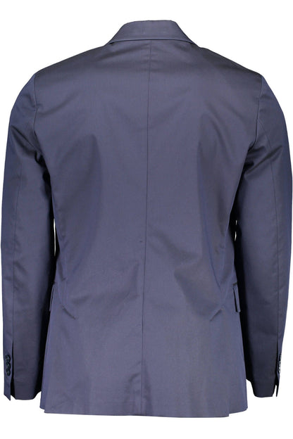 Gant Blue Cotton Men Jacket