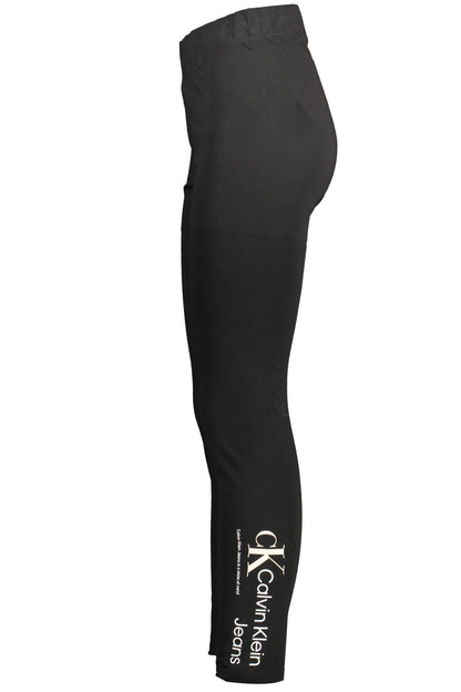 Calvin Klein Chic Black Logo Print Leggings