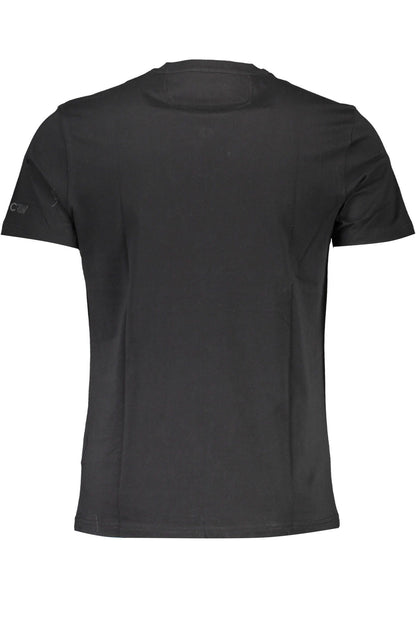 La Martina Black Cotton Men T-Shirt