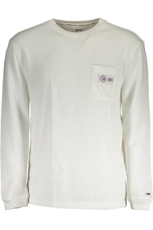 Tommy Hilfiger White Cotton Men Sweater