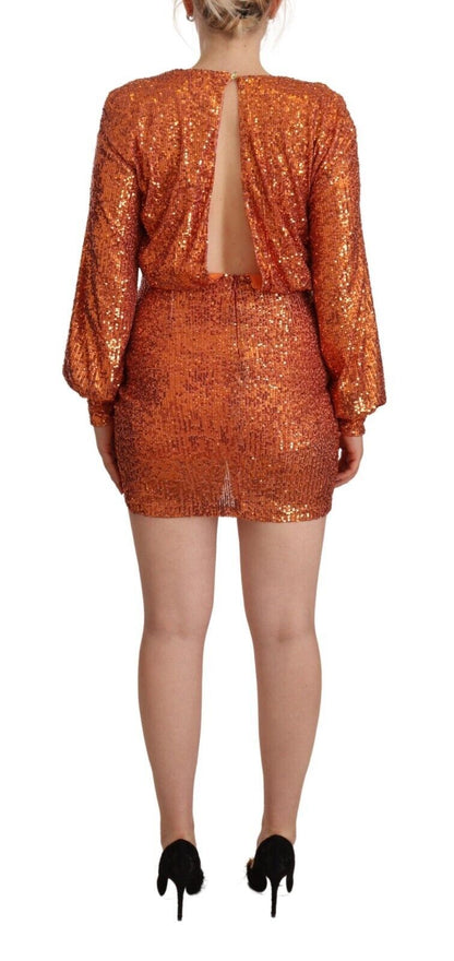 Aniye By Sequin Embellished Wrap Mini Dress