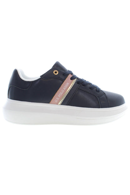 U.S. POLO ASSN. Blue Polyester Women Sneaker