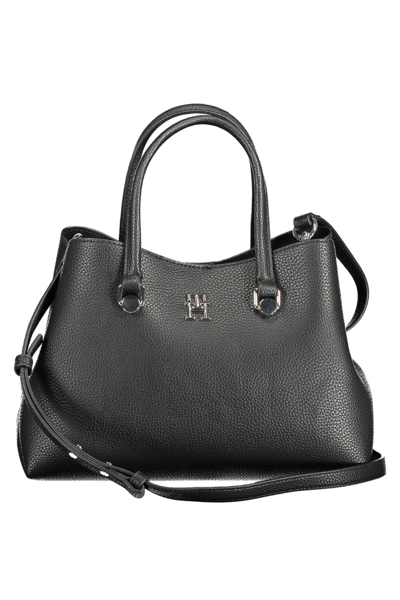 Tommy Hilfiger Black Polyester Women Handbag