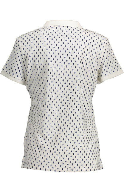 Gant White Cotton Women Polo Shirt