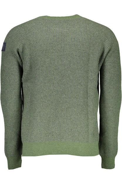 North Sails Green Wool Men Sweater