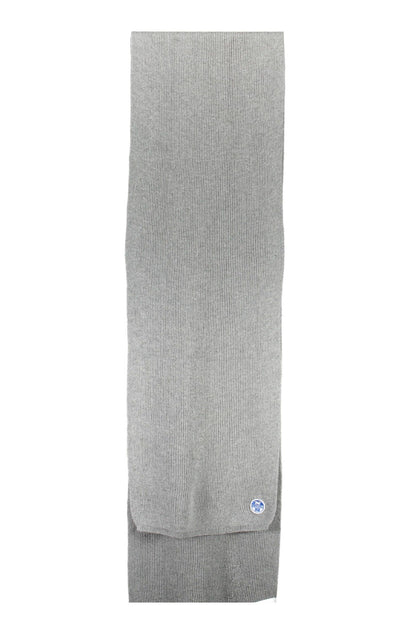 North Sails Gray Cotton Men Scarf