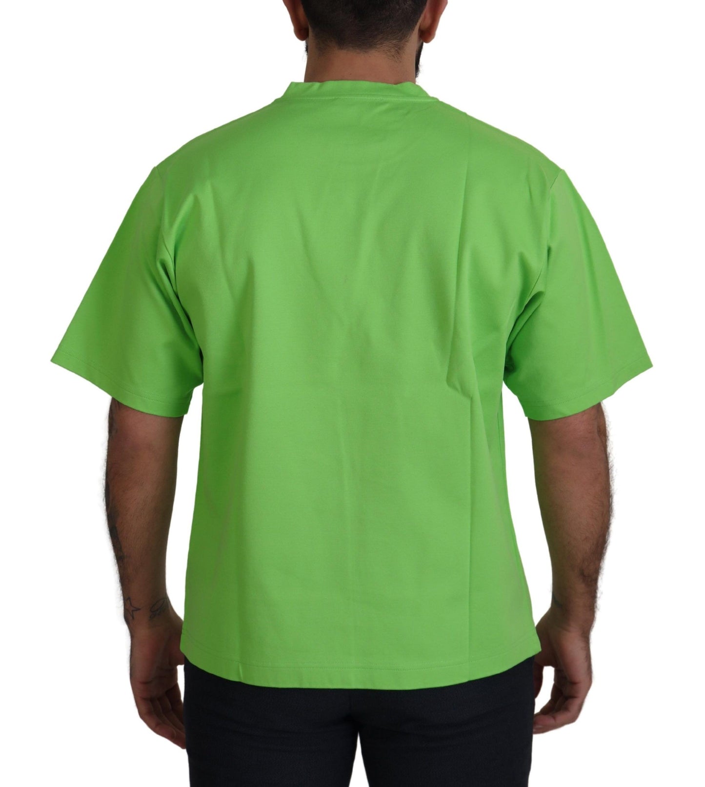 Dolce &amp; Gabbana Chic Green Crewneck Short Sleeve Tee