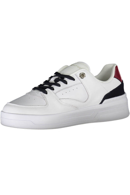 Tommy Hilfiger White Leather Women Sneaker