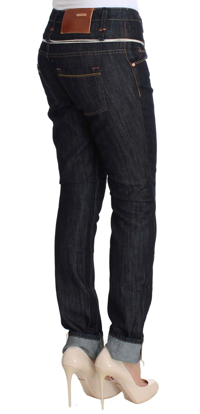 Acht Elegant Straight Leg Dark Blue Jeans