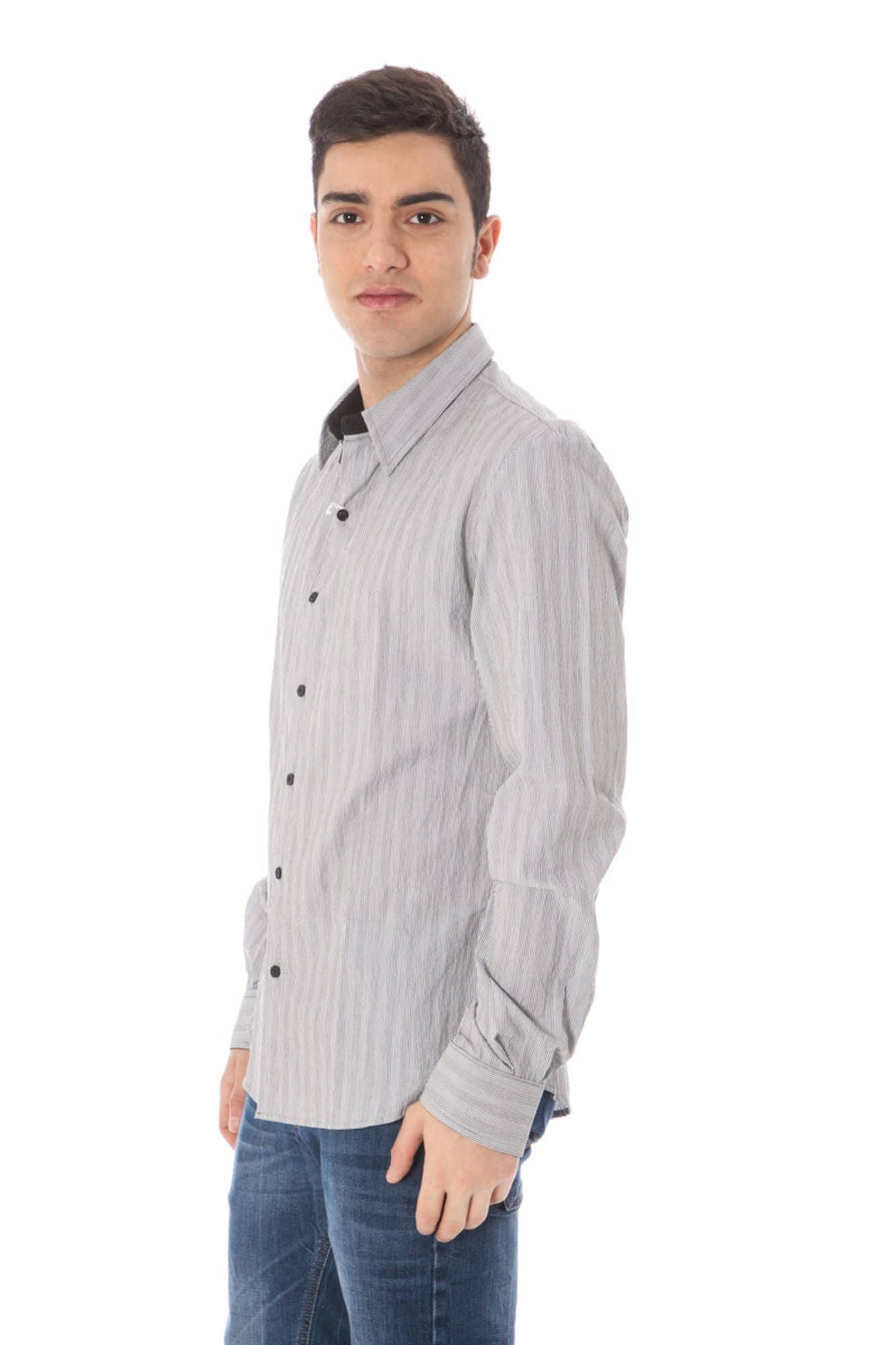 Costume National White Cotton Men Shirt